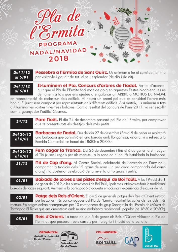 Programa Nadal Pla de l'Ermita