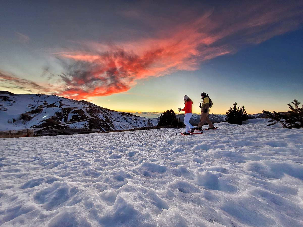 Raquetes de neu: L'hora màgica